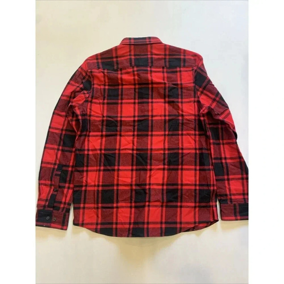 Hugo Boss Men's Red Plaid Ermann Long Sleeve Button Down Shirt Medium NWT - Picture 7 of 10